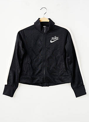 Veste casual col col montant noir NIKE garçon