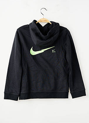Sweat-shirt à capuche coupe droite manches longues noir NIKE garçon