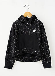 Sweat-shirt à capuche manches longues manches longues noir NIKE fille