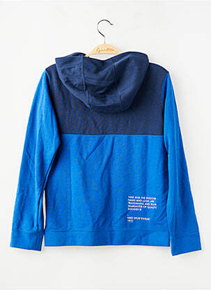 Sweat-shirt à capuche poches manches longues bleu NIKE garçon