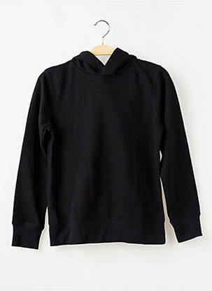 Sweat-shirt à capuche col rond manches longues noir NIKE garçon