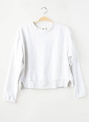 Sweat-shirt manches longues manches longues gris NIKE femme