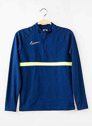 Sous-pull coupe cintrée manches longues bleu NIKE enfant