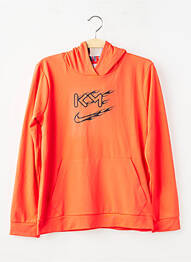 Sweat-shirt à capuche manches longues manches longues orange NIKE enfant
