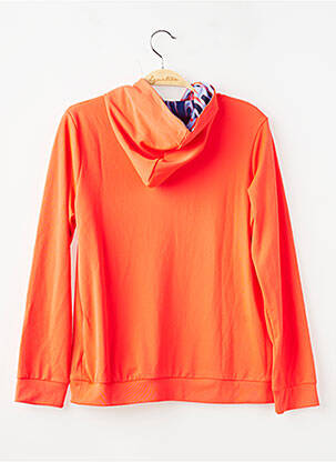 Sweat-shirt à capuche poches manches longues orange NIKE enfant