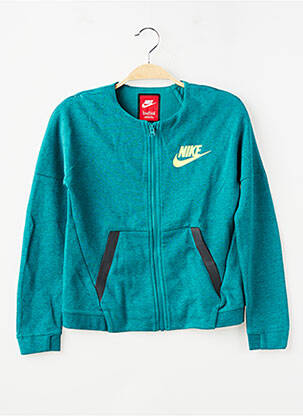 Veste casual poches vert NIKE garçon