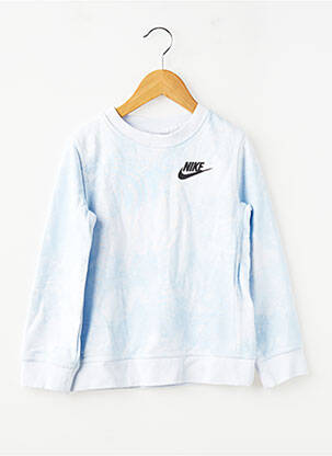 Sweat-shirt stretch manches longues bleu NIKE garçon