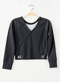 Sweat-shirt manches longues manches longues gris NIKE fille