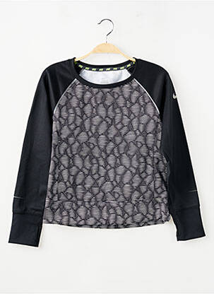 T-shirt manches longues manches longues noir NIKE fille