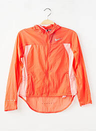 Coupe-vent coupe cintrée a capuche orange NIKE fille