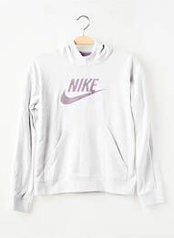Sweat-shirt à capuche manches longues manches longues gris NIKE enfant