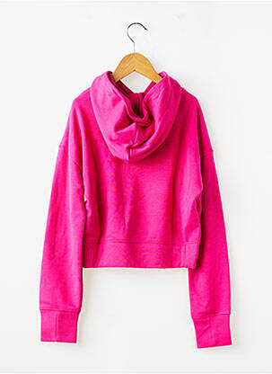 Sweat-shirt à capuche stretch manches longues rose NIKE fille
