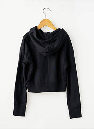 Sweat-shirt à capuche stretch manches longues noir NIKE fille