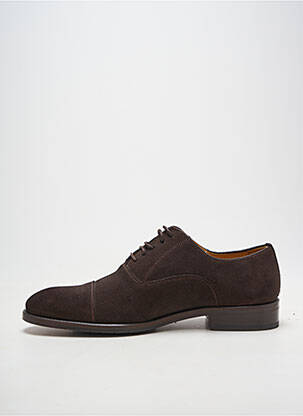 Derbies bout rond talon bas marron YVES SAINT CLAIR homme