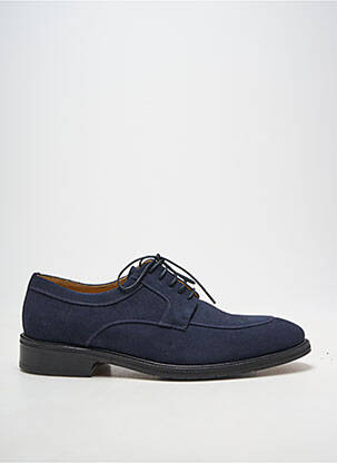 Derbies bout rond talon bas bleu YVES SAINT CLAIR homme