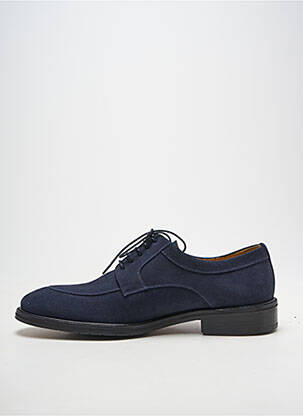 Derbies bout rond talon bas bleu YVES SAINT CLAIR homme