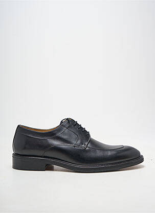 Derbies tissage satiné talon bas noir YVES SAINT CLAIR homme