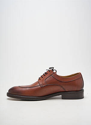 Derbies bout rond talon bas marron YVES SAINT CLAIR homme