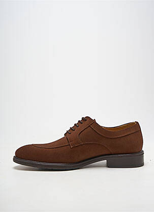 Derbies bout rond talon bas marron YVES SAINT CLAIR homme