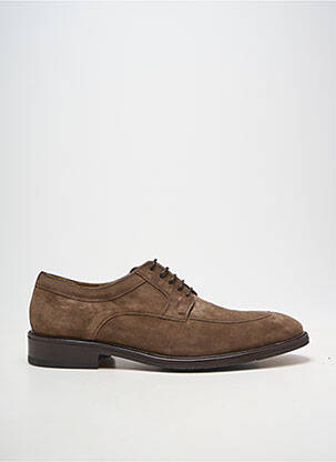 Derbies bout rond talon bas marron YVES SAINT CLAIR homme