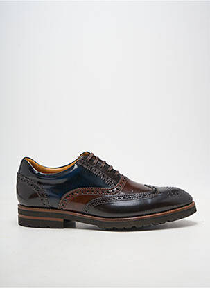 Derbies tissage satiné talon bas bleu YVES SAINT CLAIR homme