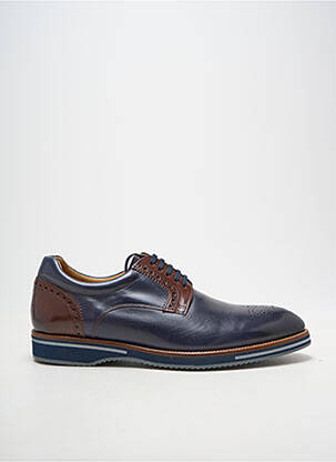 Derbies tissage satiné bout rond bleu YVES SAINT CLAIR homme