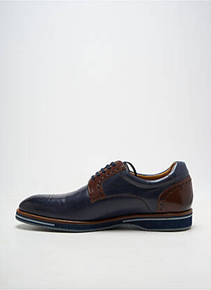 Derbies tissage satiné bout rond bleu YVES SAINT CLAIR homme