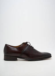 Derbies bout carré talon bas marron YVES SAINT CLAIR homme