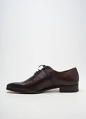 Derbies bout carré talon bas marron YVES SAINT CLAIR homme