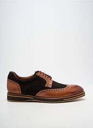 Derbies tissage satiné bout rond marron YVES SAINT CLAIR homme