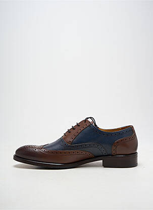Derbies tissage satiné talon bas bleu YVES SAINT CLAIR homme