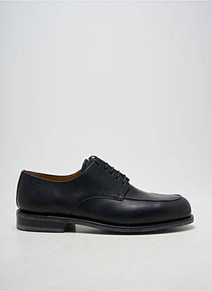 Derbies bout rond talon bas noir HARDRIGE homme