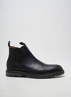 Bottines/boots bout rond talon bas noir HARDRIGE homme