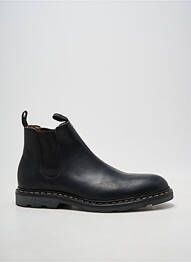 Bottines/boots bout rond talon bas noir HARDRIGE homme
