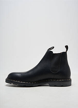 Bottines/boots bout rond talon bas noir HARDRIGE homme