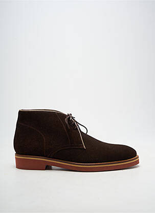 Bottines/boots fermeture lacets talon bas marron YVES SAINT CLAIR homme