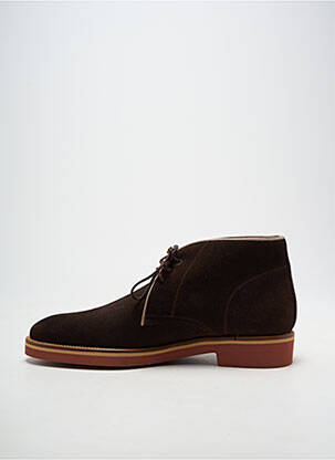 Bottines/boots fermeture lacets talon bas marron YVES SAINT CLAIR homme