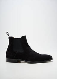 Bottines/boots bout rond talon bas noir YVES SAINT CLAIR homme