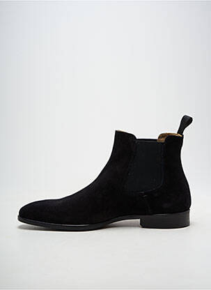 Bottines/boots bout rond talon bas noir YVES SAINT CLAIR homme