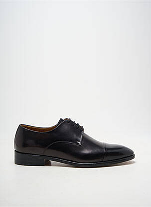 Derbies tissage satiné talon bas noir YVES SAINT CLAIR homme