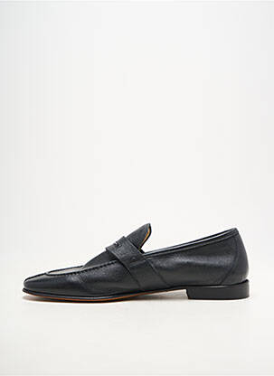 Mocassins matière lisse talon bas noir YVES SAINT CLAIR homme