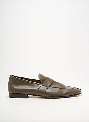 Mocassins matière lisse talon bas vert YVES SAINT CLAIR homme