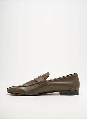Mocassins matière lisse talon bas vert YVES SAINT CLAIR homme