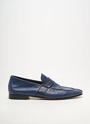 Mocassins matière lisse talon bas bleu YVES SAINT CLAIR homme