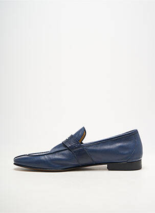 Mocassins matière lisse talon bas bleu YVES SAINT CLAIR homme