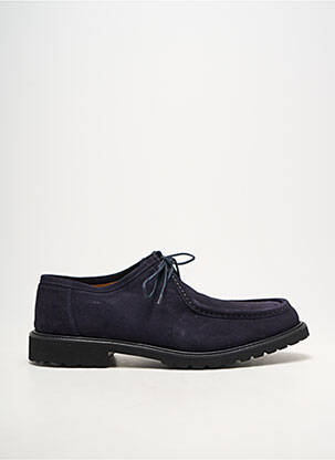 Derbies bout rond talon bas bleu YVES SAINT CLAIR homme