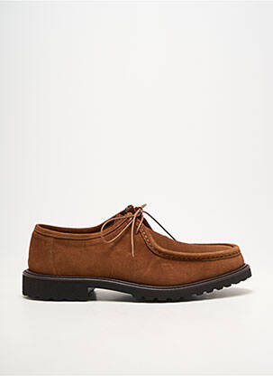 Derbies bout rond talon bas marron YVES SAINT CLAIR homme