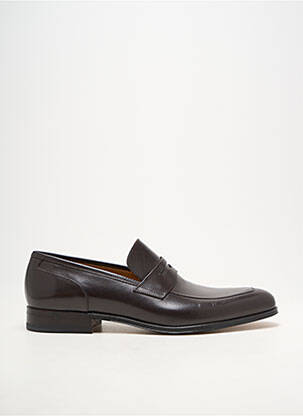 Mocassins bout pointu talon bas marron STEMAR homme