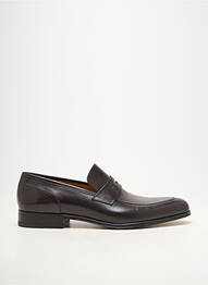 Mocassins bout pointu talon bas marron STEMAR homme