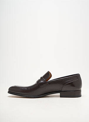 Mocassins bout pointu talon bas marron STEMAR homme